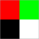 4x4 RGB image file 4x4 RGB image file