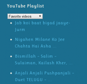 Youtube Widget