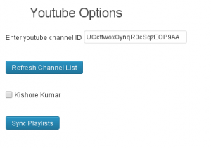 Youtube Syncer Options