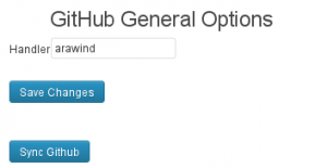 GitHub Syncer Options